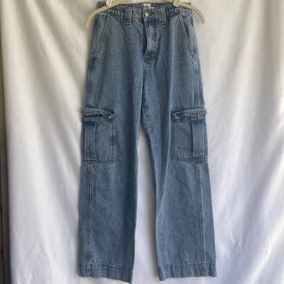 PRINCESS POLLY jeans, Size 2, leg pockets - Picture 1 of 12